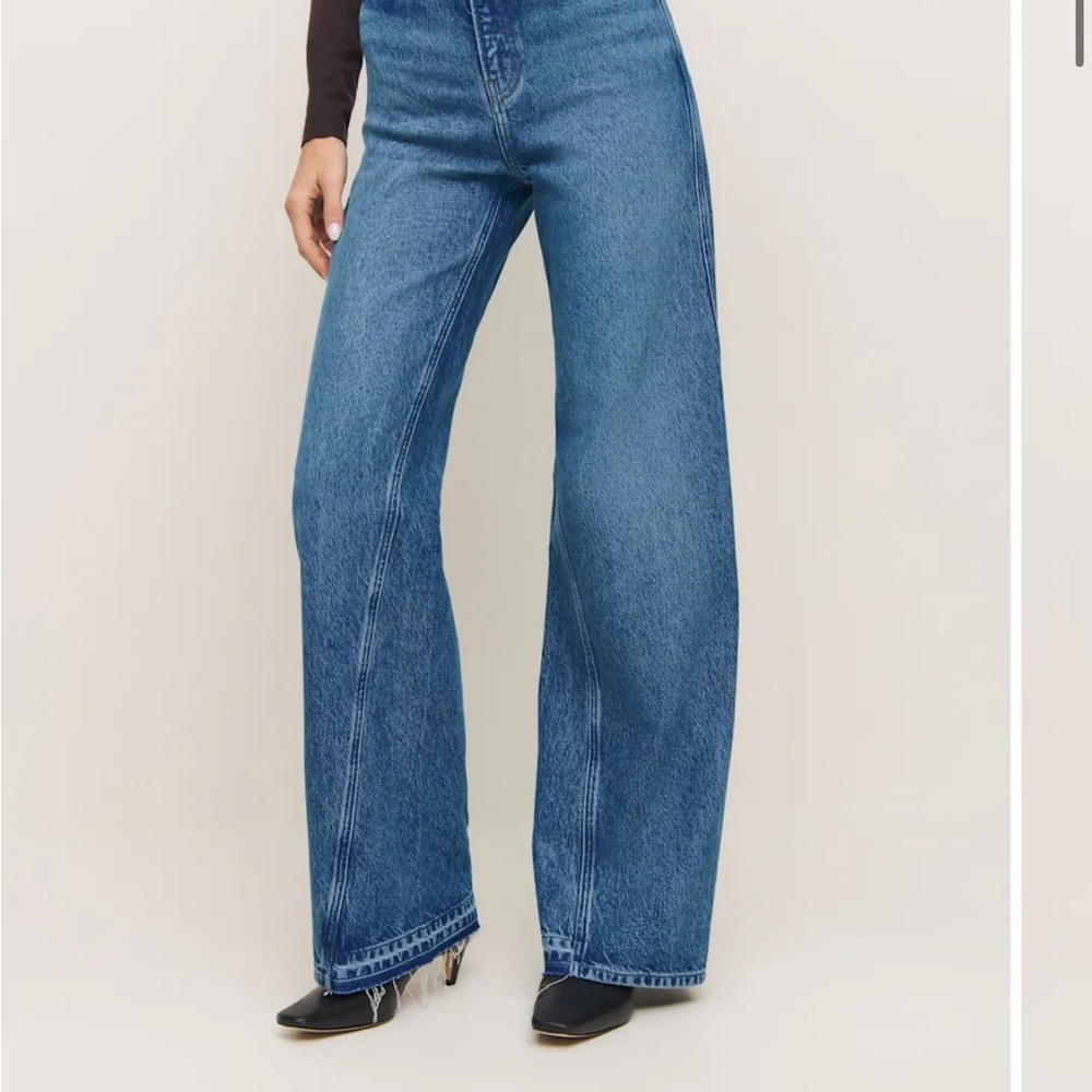 Reformation Cary pelican twisted seams Women's Jeans - size 28